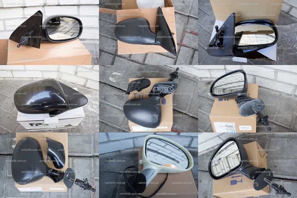 Дзеркала заднього виду Daewoo Lanos, Matiz, Nexia, Nubira ліве, праве