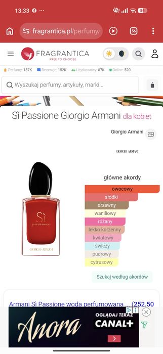 Si passione perfuma miniaturka 7 ml