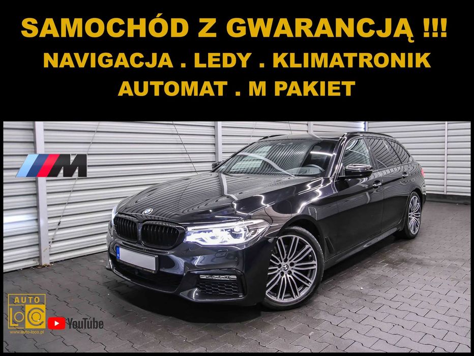 BMW Seria 5 M PAKIET + Automat + BOGATA WERSJA + Navi+ Alkantara + LEDy
