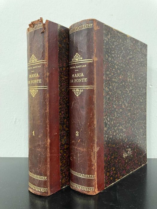 Maria da Fonte – Rocha Martins – 2 Volumes Antigos com 106 Gravuras.