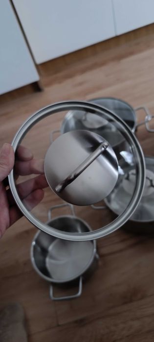 WMF Zestaw garnków Brillant - 9 elementów (matowe)