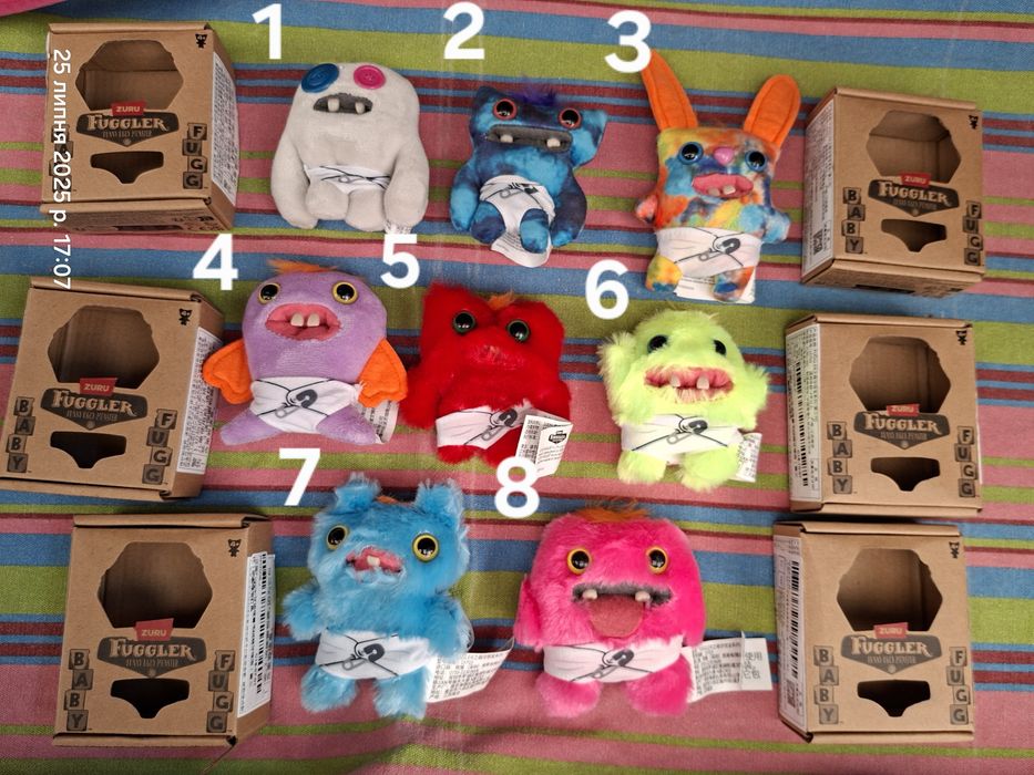 Фуглер фаглер fuggler мякі іграшки брелки оригінал