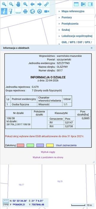 Działka rolna z warunkami zabudowy w msc. Olszyny / cena do negocjacji