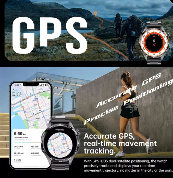 Смарт часы GT 5 pro.NFC.GPS.Amoled.IP67