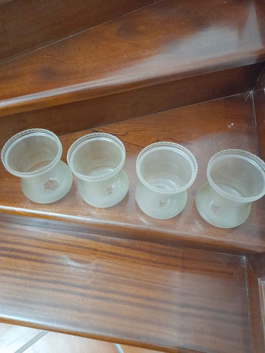 Abajours em vidro antigos