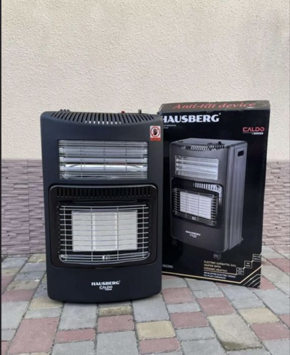 Газовий обігрівач / Hausberg 1020/ 2в1 газ/електро/