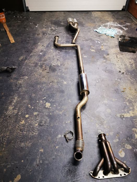 Wydech aktywny inox 2,5 nissan p11 kolekror custom sr20de tuning