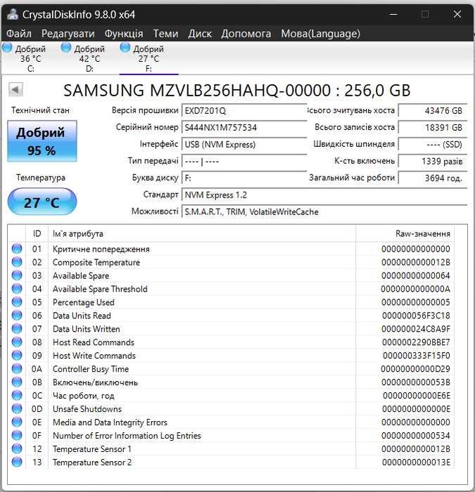 SSD 500Gb m.2  2.5