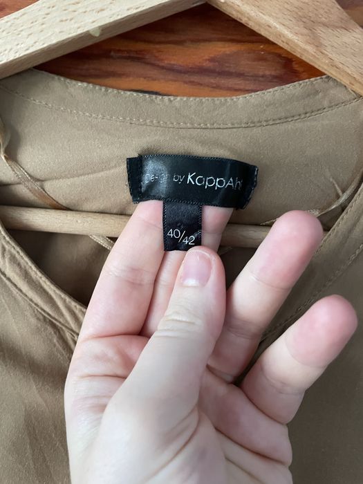 Elegancka biurowa koszula Kappahl brązowa na co dzień na guziki