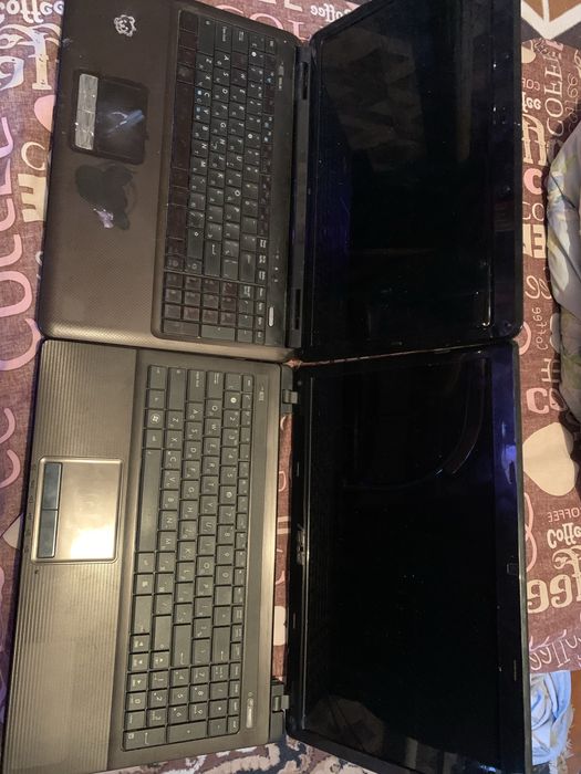 2 ноутбука Asus под восстановление или на запчасти (с зарядками)
