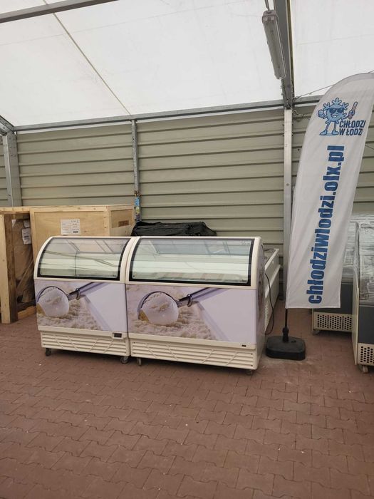 Konserwator do lodów na 7 kuwet kuweciarka na lody JUKA M300Q zamrażarka witryna DOSTAWA do lodów gałkowych