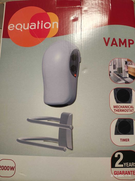 Elektryczny grzejnik łazienkowy nawiewowy 2ooo w