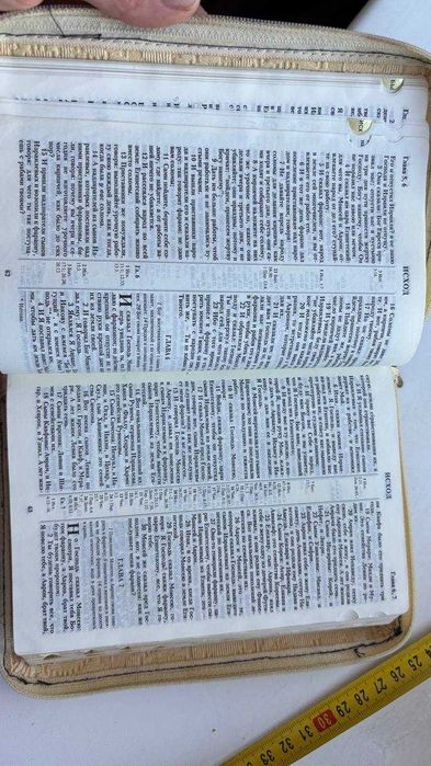 Библия на молнии с золотыми торцами