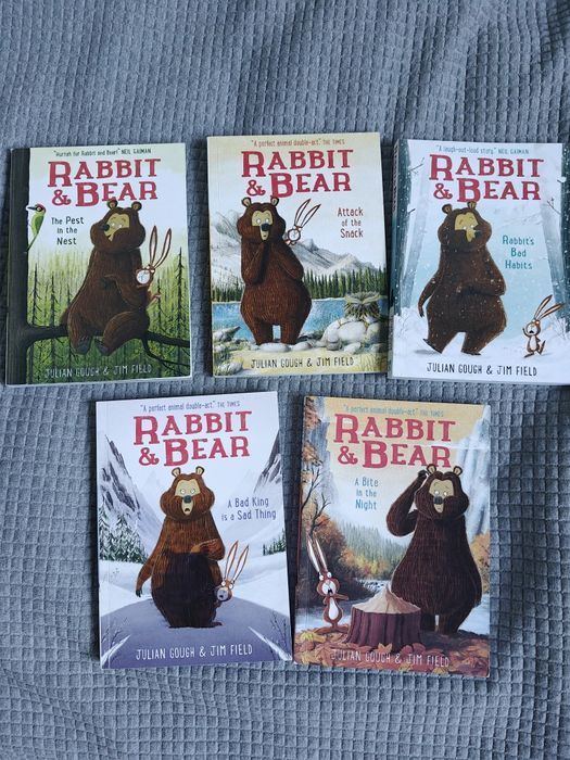 Zestaw książek po ang rabbit and bear