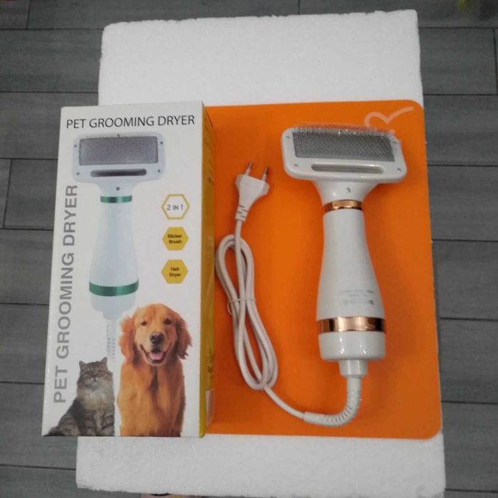 Заменит услуги грумера - Фен щетка, расческа для шерсти ваших любимцев