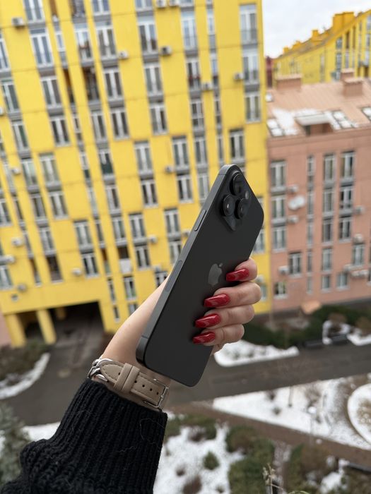 Идеал 100% Аккум iPhone 15 Pro Max 512Gb Black Neverlock айфон про мах