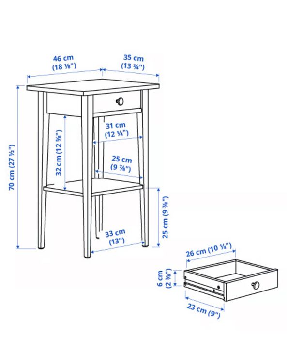 Mesa de cabeceira IKEA