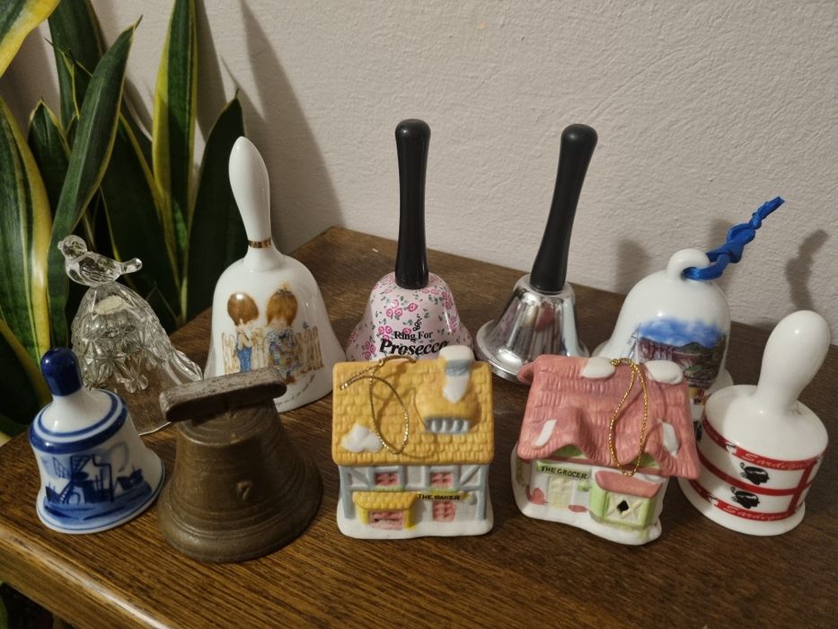 Zestaw kolekcja dzwonków vintage zbiór dzwonki