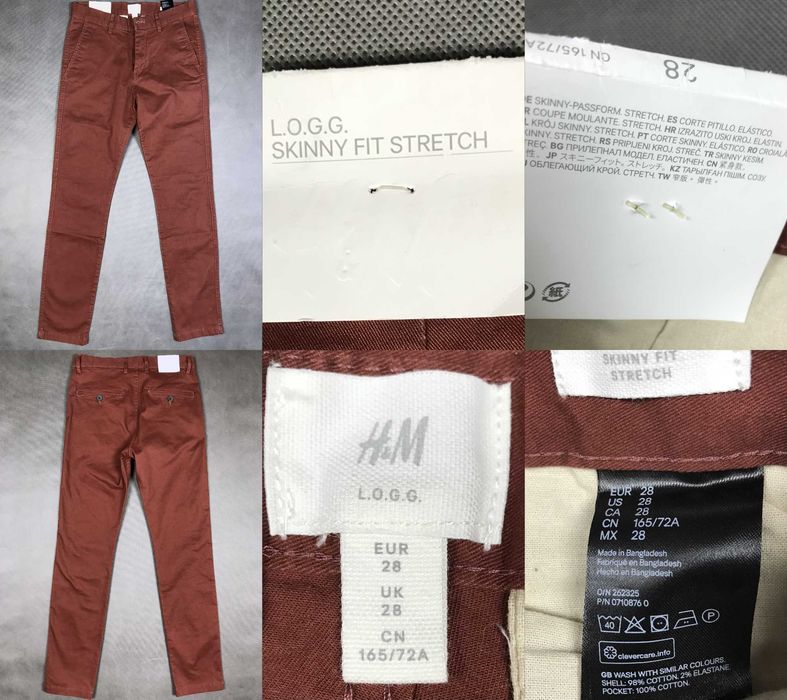 XS - Replay, Levis, H&M, J & J Карго Джогери Джинси штани чоловічі