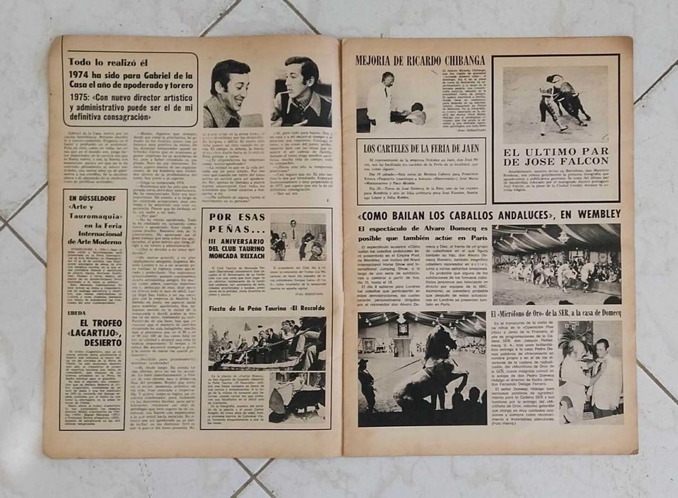 Revista Antiga, “El Ruedo”, Suplemento Semanal Tauromaquia