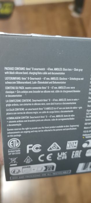 Garmin fenix 8 premium amoled 47mm  slate grey