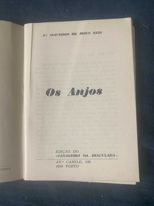 livro os anjos de padre oliveiros de jesus reis