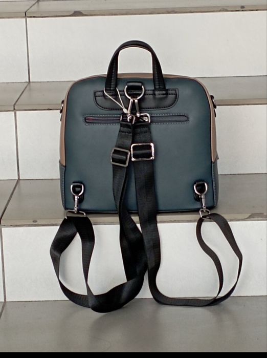 Сумка-рюкзак David Jones green- camel