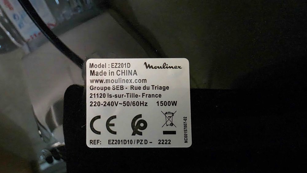 Air Fryer Moulinex Easy Fry Deluxe (EZ201D)