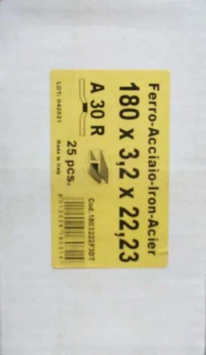 Caixa de discos de corte para metal com 180 mm