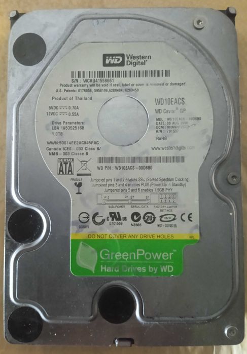 HDD Western Digital 3,5" 1Tb