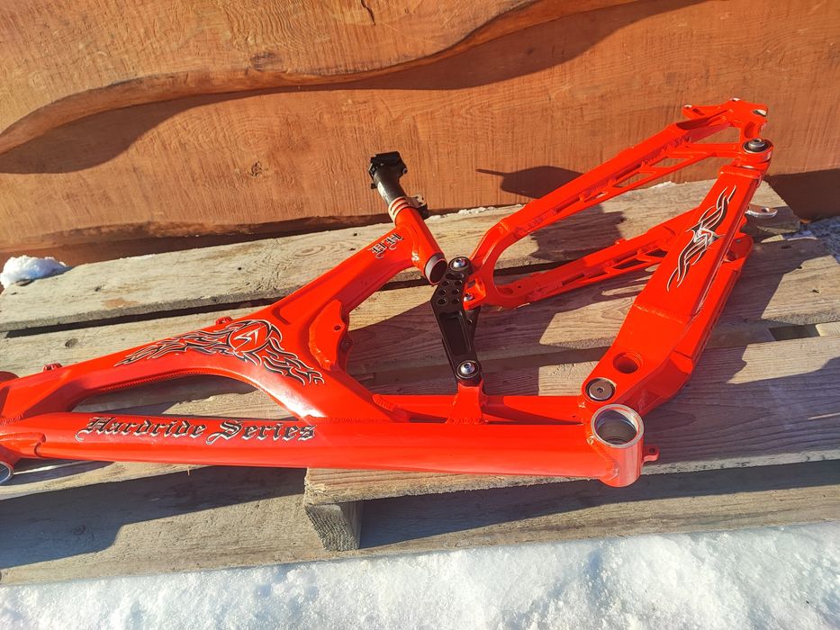 Rama rowerowa full Shock Therapy DH Hardride Series alu 26" Retro MTB