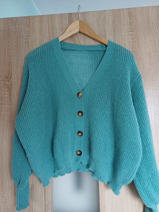 Turkusowy kardigan r.M nowy bez metki