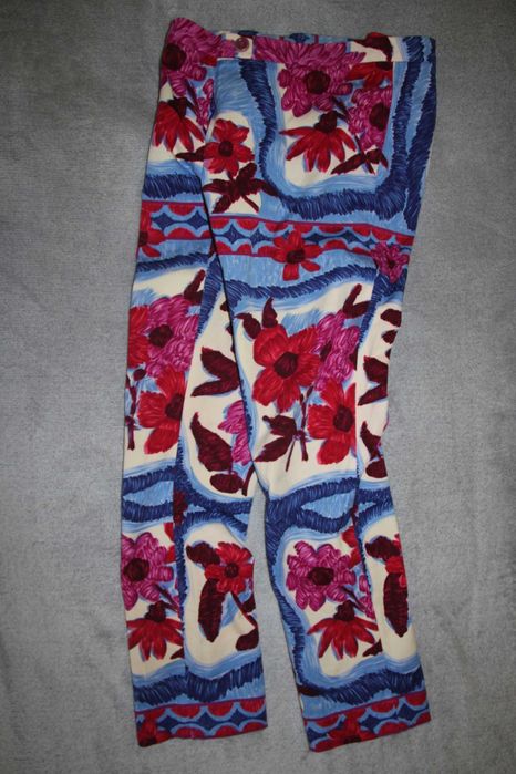 Spodnie Moschino Cheapandchic Floral Capris damskie
