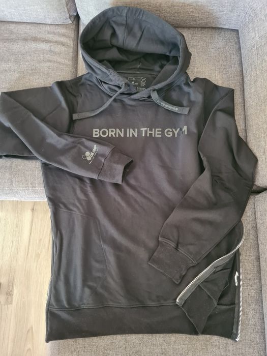 Czarna bluza sportowa Born in the gym Olimp XL