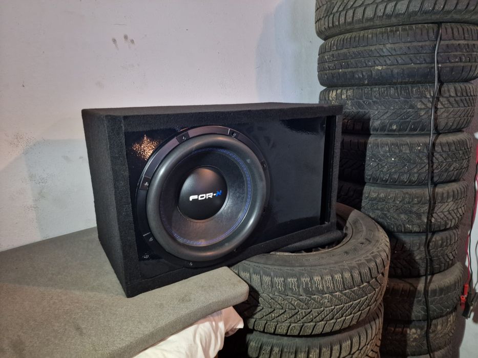 For-X XW-2412 D2 Głośnik 30 cm skrzynia basowa subwoofer tuba. Car Audio 700 Rms