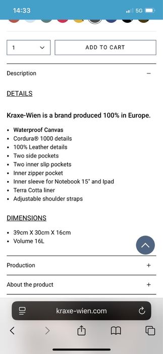Mochila Kraxe Wien
