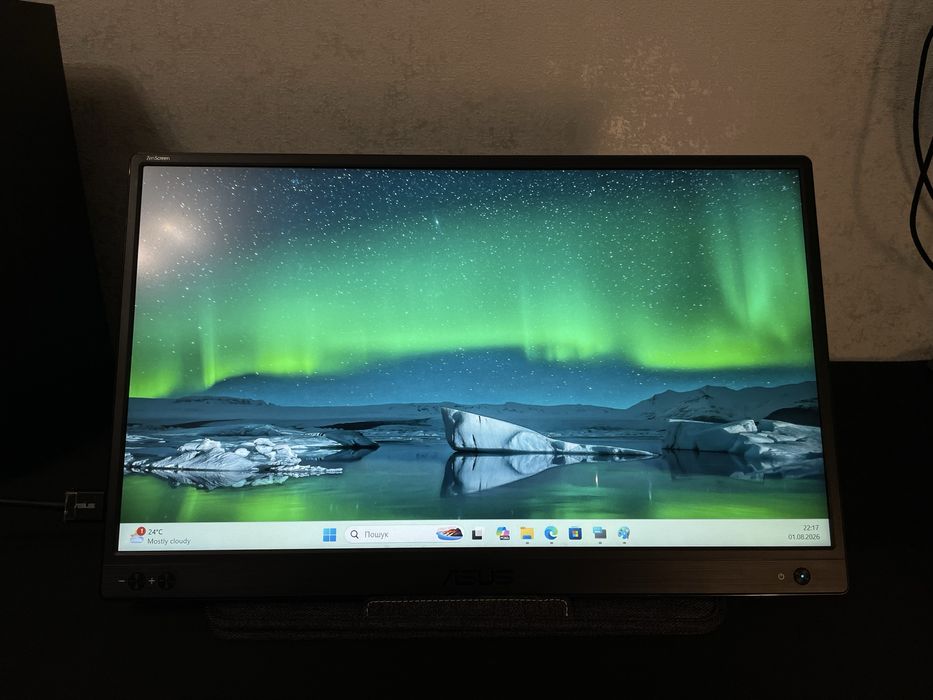 Портативний монітор 15.6" ASUS ZenScreen MB166B (90LM07D3-B02170) Full HD IPS