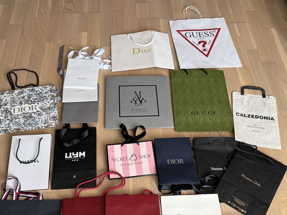 Подарункові пакети dior chanel cartier guess gucci armani tommy guzema