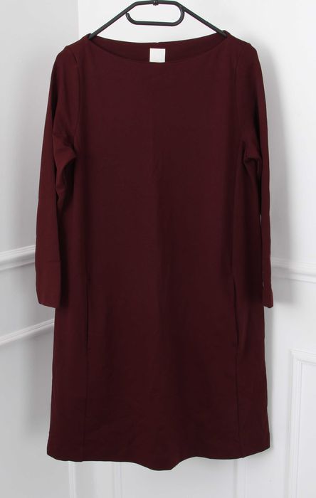Nowa sukienka damska bordowa/czekoladowa H&M S