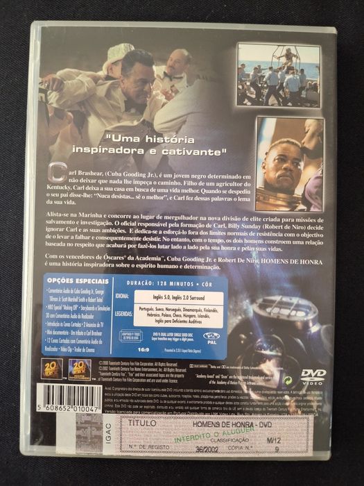 DVD Homens de Honra.*
