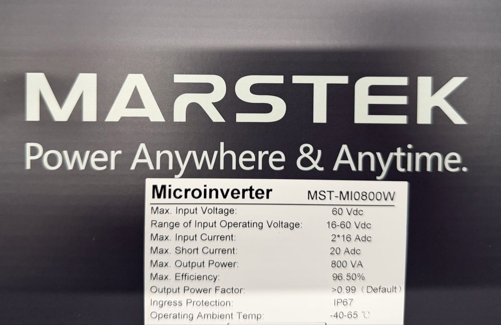 MARSTEK 800, микроинвертор. Балконна станція.