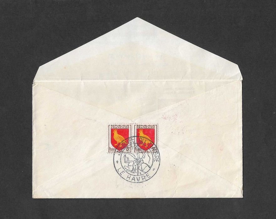Envelope do 1º Dia. França 1956