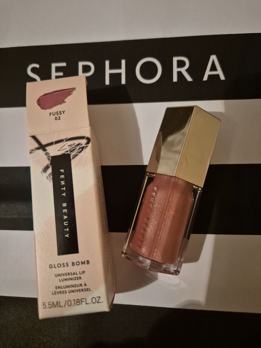 Hicior! Nowy! Tani! FENTY BEAUTY Gloss Bomb 02 FUSSY błyszczyk