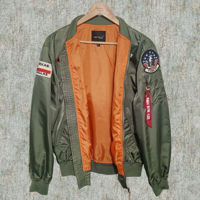 Чоловіча куртка-бомбер  Top Gun MA-1 (U.S. Navy) Dafeili XL