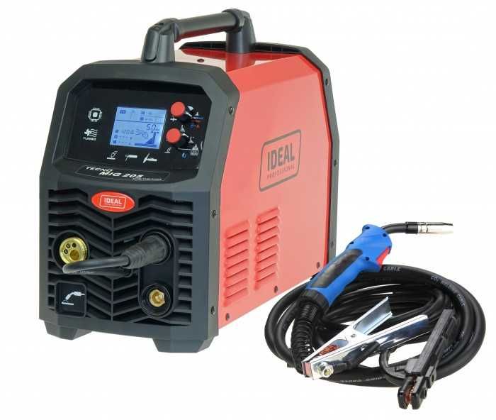 Spawarka migomat Ideal TECNO MIG 205 LCD 4x4 (zestaw)