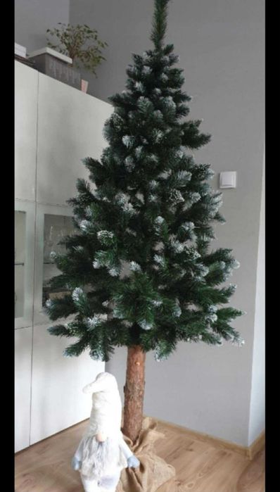 Duża Choinka Sztuczna Sosna Diamentowa 220 cm PREMIUM -  Jak żywa!