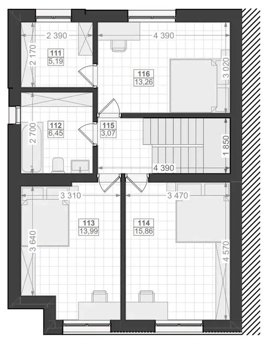 Дуплекс 116 м² у котеджному містечку Dimori Park, Брюховичі