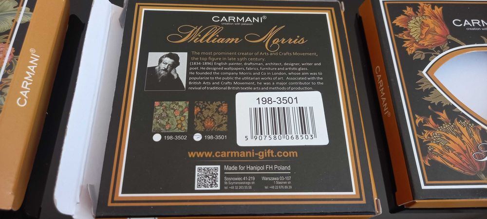 William Morris podkładka szklana Carmani komplet