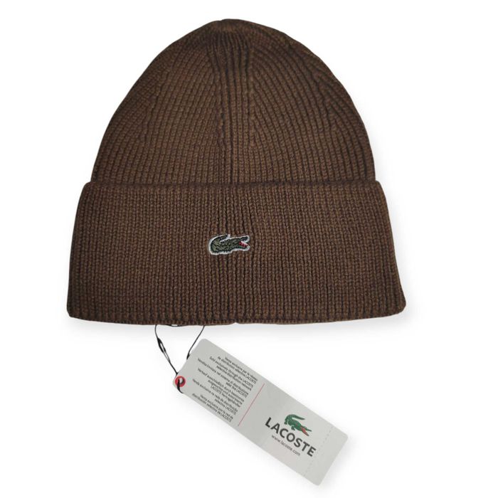 Шапка Lacoste.  Шапка лакоста чорний, сірий