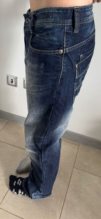 M.O.D spodnie jeans, szeroka nogawka r. 33/32 jeansy jak nowe